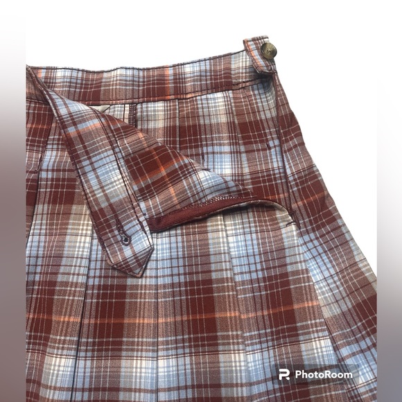 American Eagle School Girl Plaid Pleated Skirt - Picture 3 of 6
